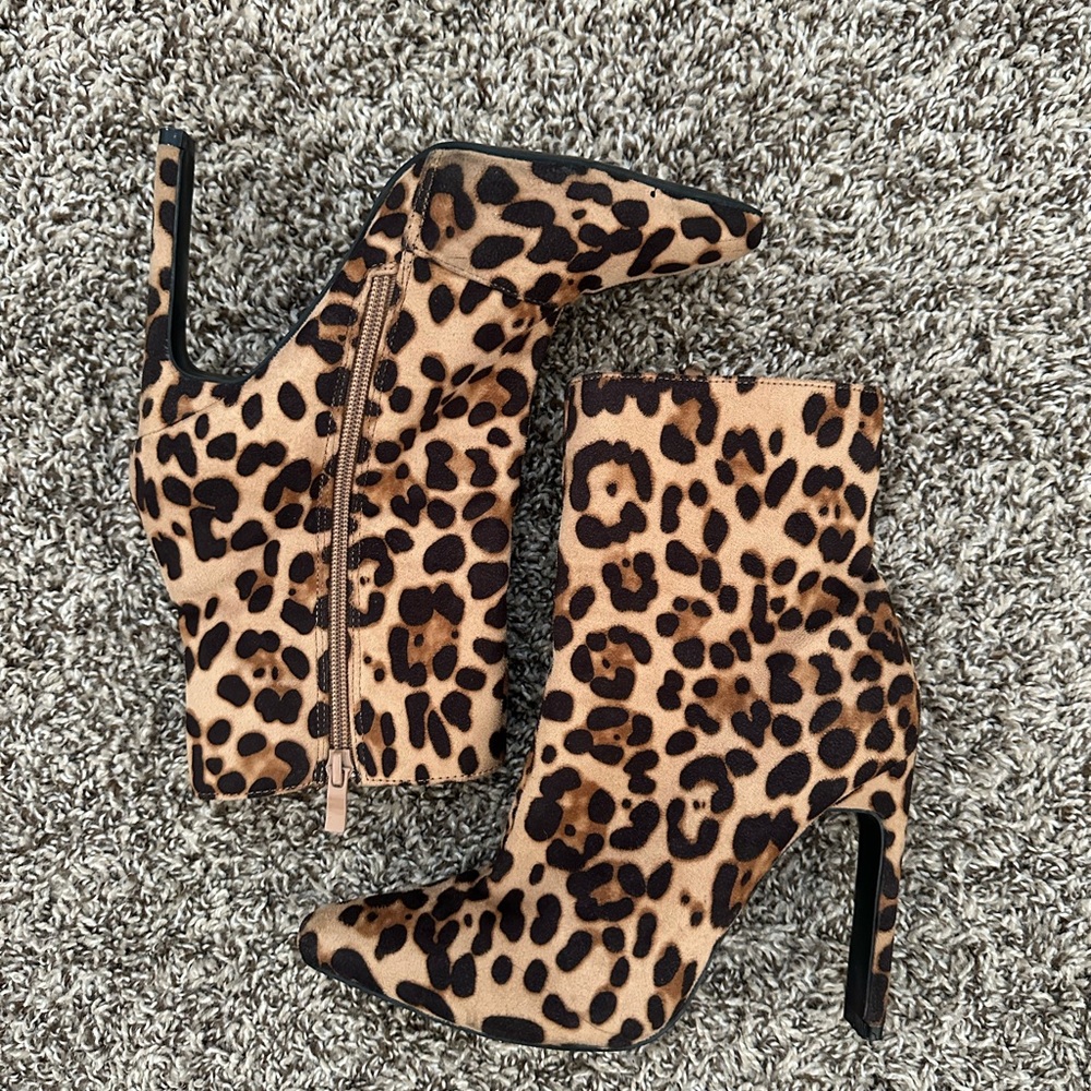 Leopard Print Ankle Bootie